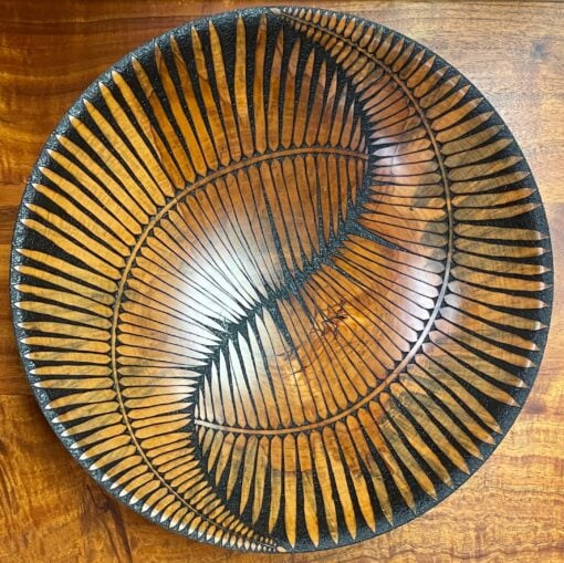 Bowl No. 827 Yin-Yang Fern by Michael Patrick Smith