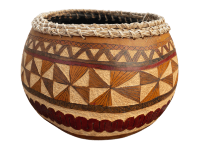 Lapita Gourd Bowl with Triangles by Neola Caveny